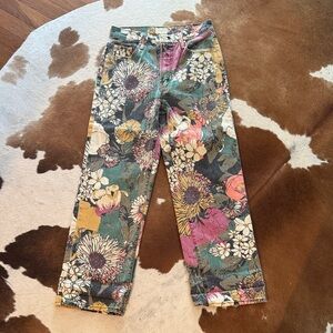 New Mother Rambler Zip Ankle Build Me Up Buttercup Floral Print 27